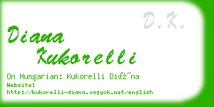 diana kukorelli business card